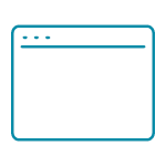 A browser window icon